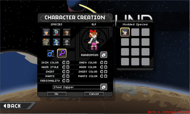 Starbound Online Character Editor